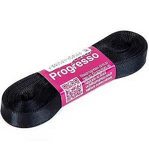 Fita de Cetim 10 mm-Cor 219-Preto c/ 10metros