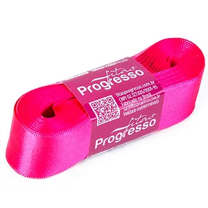 Fita de Cetim 30mm-Cor 279-Rosa Cítrico c/ 10metros