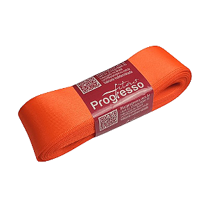Fita de Cetim 30mm-Cor 278-Laranja Cítrico  c/ 10metros