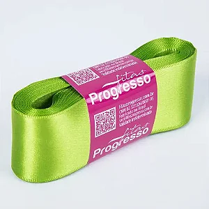 Fita de Cetim 38mm- Cor 677-Verde Folha c/ 10metros