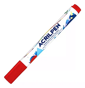 Caneta Acrilpen Acrilex Cor-507-Vermelho Fogo