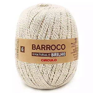 Barroco Natural N°6 Cor-20-Natural Brilho Ouro 700g