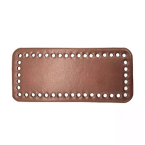 Base de Bolsa Retamgular Cor-Marrom 25x12cm