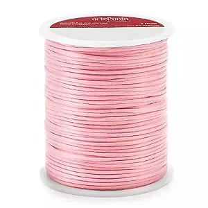 Cordão de Cetim CD001-1mm Cor-154-Rosa Claro C/50mts