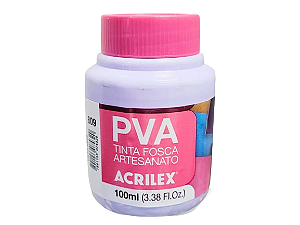 Tinta PVA Fosca Artesanato 100ml Cor-809-Lilas Bebe