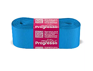 Fita De Gorgurão 38mm Cor-1390-Azul Médio
