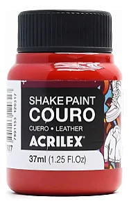 Tinta Shake Paint Couro Acrilex Cor-507-Vermelho Fogo