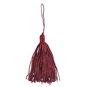 Pingente Pompom Tassel 7cm -Cor-173-Vinho c/ 10 unidades