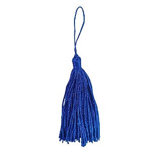 Pingente Pompom Tassel 7cm -Cor-207-Azul Royal c/ 10 unidades
