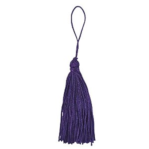 Pingente Pompom Tassel 7cm -Cor-218-Roxo c/ 10 unidades