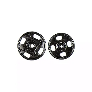 Cartela Colchete De Pressão  N°2 Cor-Preto 12mm Ref:UT.074