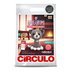Kit Amigurumi - Coleção Cães e Gatos: Persa Cor 4