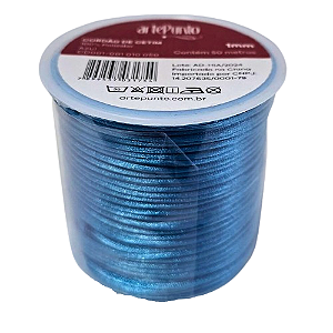 Cordão de Cetim CD001-1mm Cor-010-Azul C/50mts