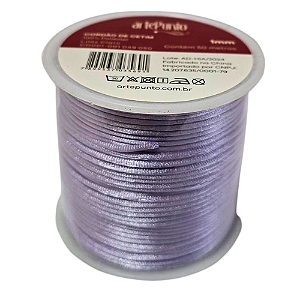 Cordão de Cetim CD001-1mm Cor-049-Lilás Claro C/50mts