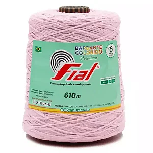Barbante Colorido Premium Fial N.06 610mts Cor-69-Rosa Claro