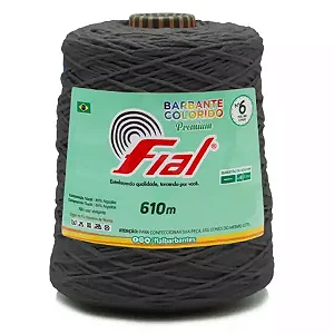 Barbante Colorido Premium Fial N.06 610mts Cor-90-Grafite