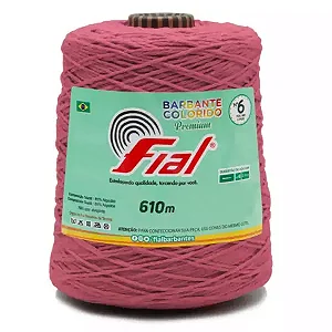 Barbante Colorido Premium Fial N.06 610mts Cor-73-Goiaba