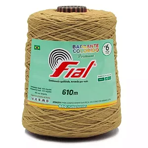 Barbante Colorido Premium Fial N.06 610mts Cor-16-Mostarda