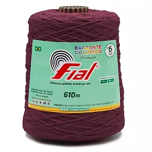 Barbante Colorido Premium Fial N.06 610mts Cor-83-Bordô