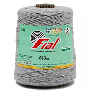 Barbante Colorido Premium Fial N.06 610mts Cor-89-Cinza