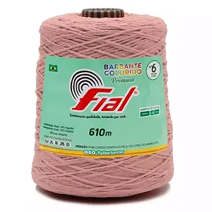 Barbante Colorido Premium Fial N.06 610mts Cor-65-Salmão