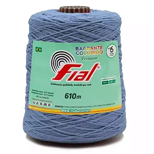 Barbante Colorido Premium Fial N.06 610mts Cor-54-Azul Celeste