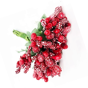Pistilo Para Decoração Maço com 12 unidades Cor-Vermelho