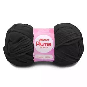Fio Plume Circulo 100g Cor-8990-Preto