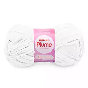 Fio Plume Circulo 100g Cor-8001-Branco