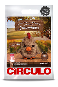 Kit Amigurumi - Coleção Fazendinha: Galinha cor 2