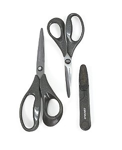 Kit Tesouras Com Glitter Ref.449911 Cor-20-Cinza