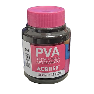 Tinta PVA Fosca Artesanato 100ml Cor-551-Sepia