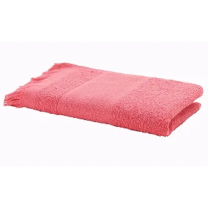 Toalha de Lavabo com Felpudo para Bordar 25x36cm - C/1und Cor-11380-Coral