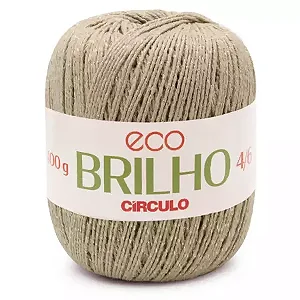 Barbante Eco Brilho Circulo 4/6 400g 7725- Cor-Porcelana Ouro