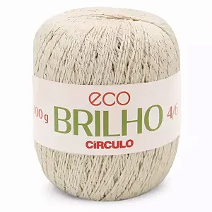 Barbante Eco Brilho Circulo 4/6 400g Cor- 0020- Cru Ouro