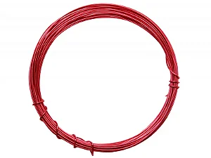 Arame Liso com 5 metros Cor Vermelho