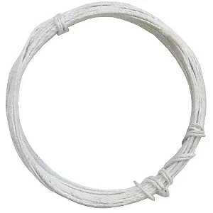 Arame Encapado N°24 - Com 10 Metros -Cor Branco