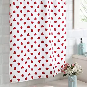 Toalha De Banho Prisma Formosa 01 Dohler 70x1,40mts Coração Vermelho