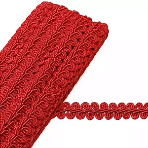 Passamanaria São José 7090 15mm com 10mts Cor-03-Vermelho