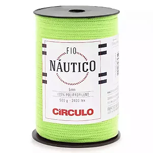 Fio Náutico  5mm Circulo 500g Cor-5203 Greenery