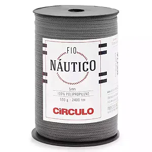 Fio Náutico  5mm Circulo 500g Cor-8214- Alumínio