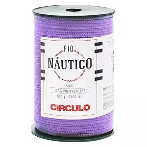 Fio Náutico  5mm Circulo 500g Cor-6581- Lilás