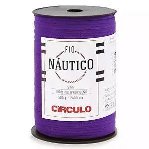 Fio Náutico  5mm Circulo 500g Cor-6290- Púrpura