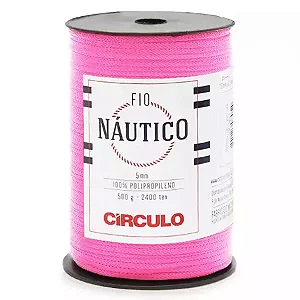 Fio Náutico  5mm Circulo 500g Cor-6011- Tulipa