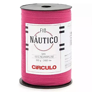 Fio Náutico  5mm Circulo 500g Cor-6185- Pink