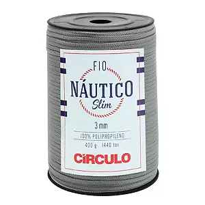 Fio Náutico Slim 3 mm Circulo 400g Cor-8214- Alumínio