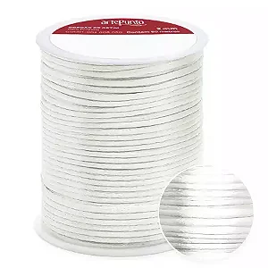Cordão de Cetim CD001 2mm com 50mts 001-Branco
