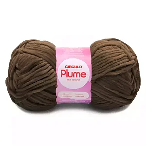 Fio Plume Circulo 100g Cor-7382-Chocolate