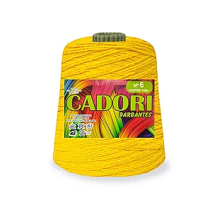 Barbante Cadori N.06 600g Cor-717-Amarelo Canário