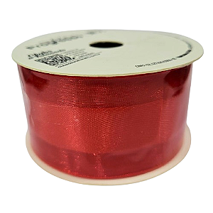 Fita de Voal  VCE 009  Progresso 38mm Cor -209 - Vermelho